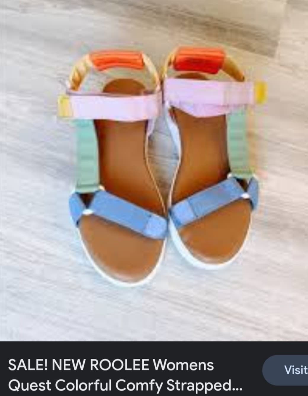 Dirty Laundry Qwest Slip On Wedge Sandals 9.5 Womens
