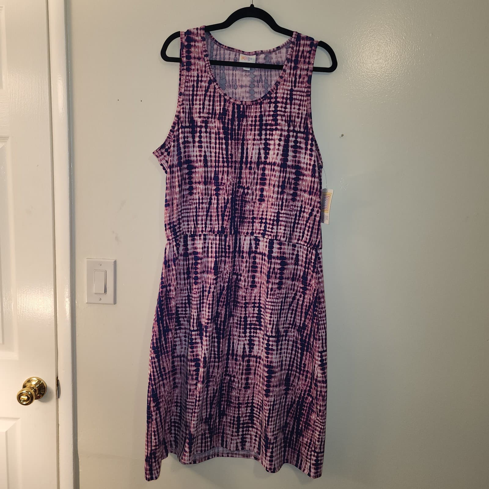 LulaRoe Summer Sleeveless Dress Size 2xl Purple
