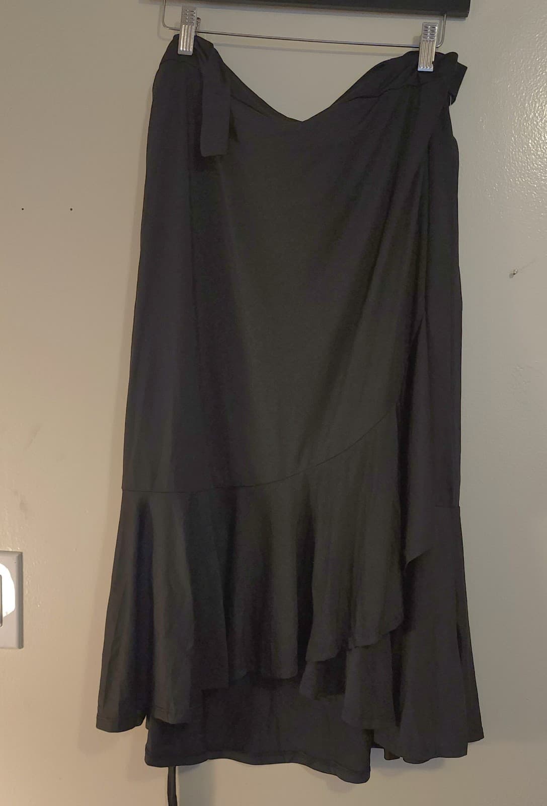 Black LulaRoe Bella A-Line Wrap Around Skirt Size 2xl