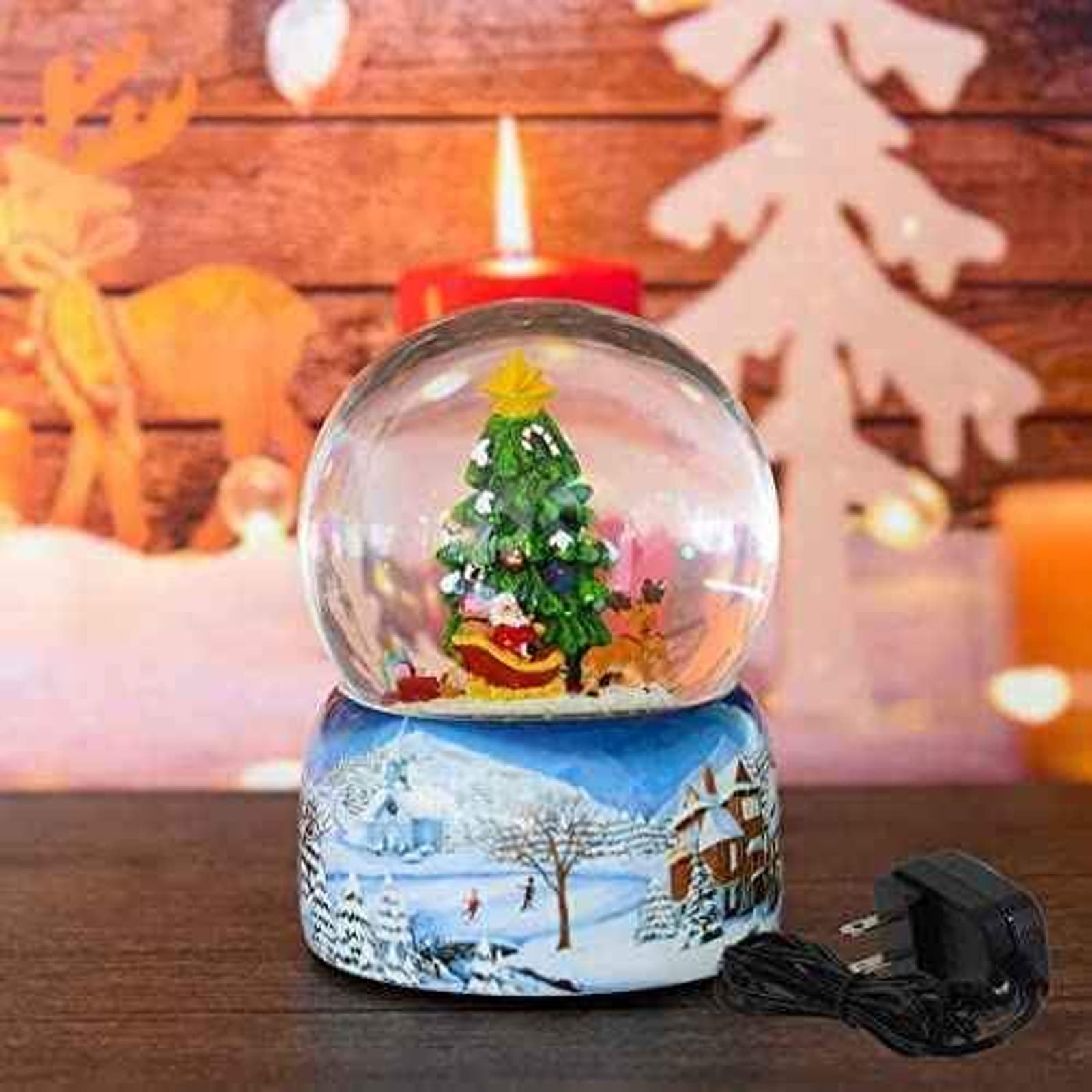 Musical Christmas Snow Globe