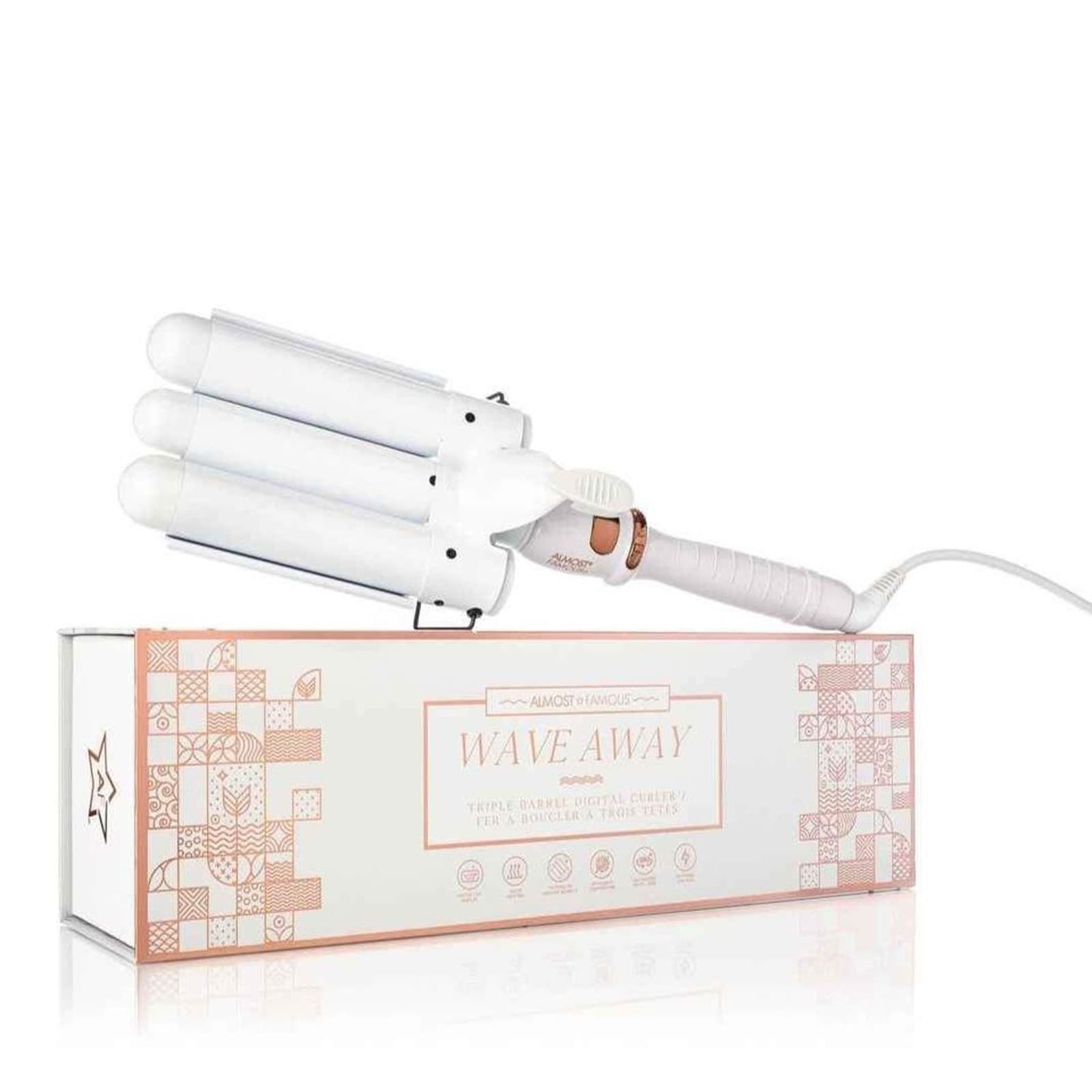 Almost Famous Wave Away Triple Barrell Curling Iron