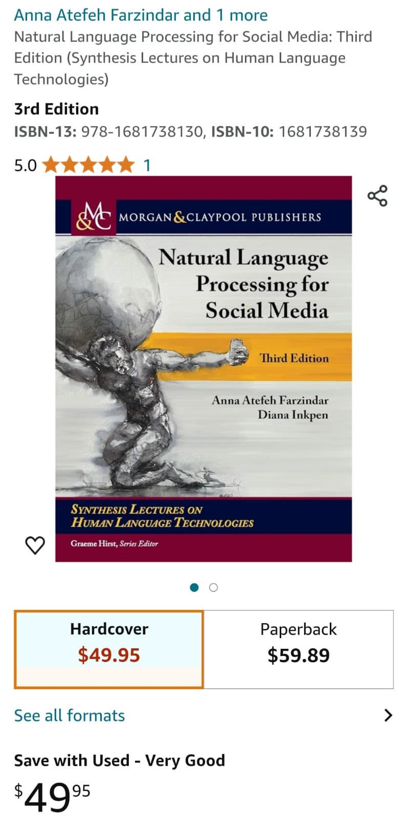 Natural Language Processing for Social Media Third Edition