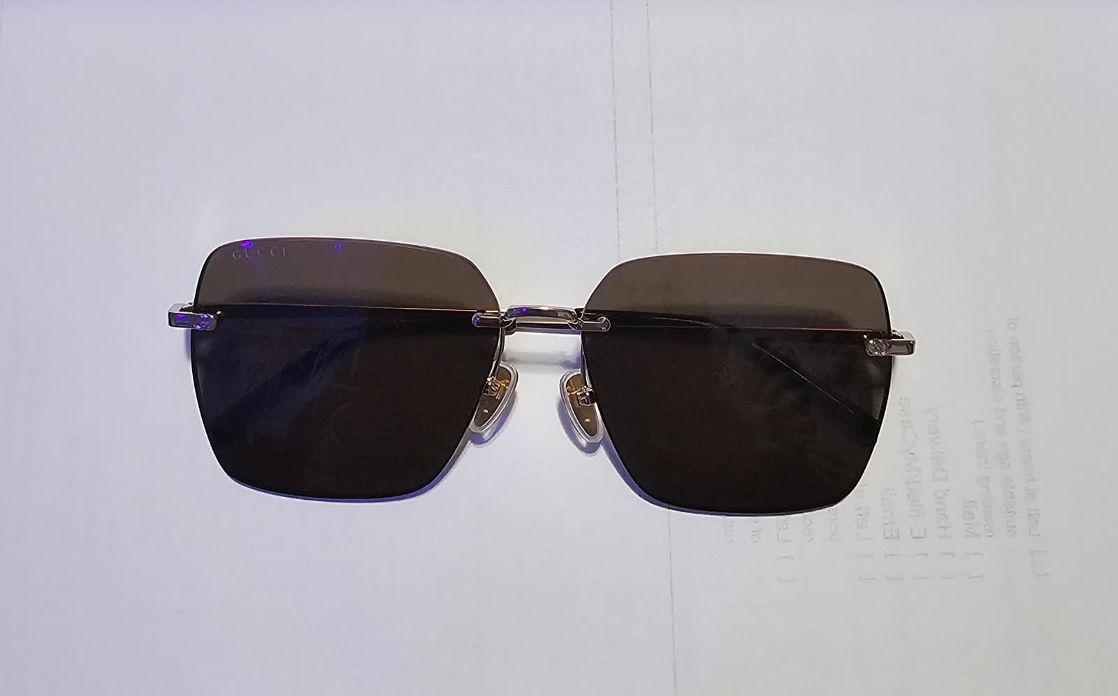 AUTHENTIC GUCCI SQUARE AVIATOR SUNGLASSES MODEL GG1955SA