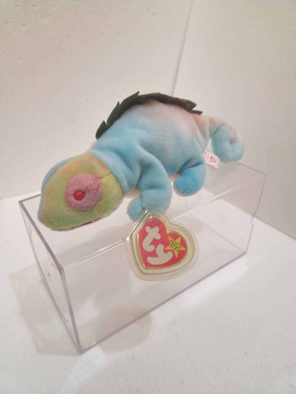 Ty Beanie 1997 Baby Iggy The Iguana Rainbow Plush Toy collectible retro #1