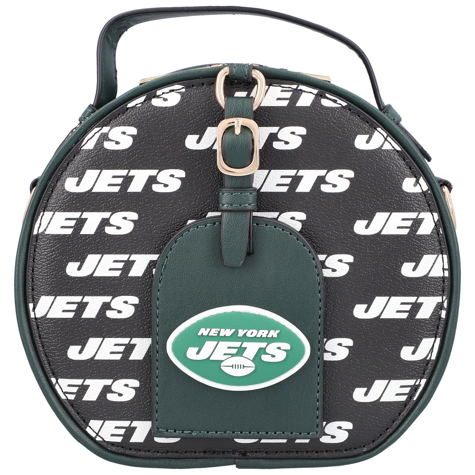 New York Jets Cuce Repeat Logo Round Bag