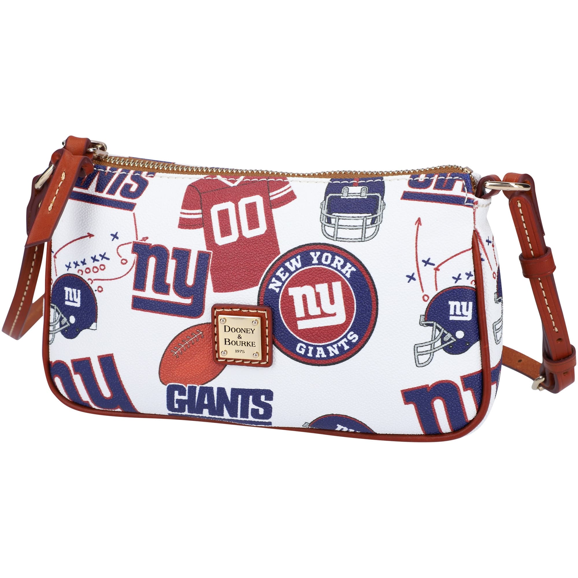 Women's New York Giants Dooney & Bourke Gameday Lexi Crossbody with Small Coin Case