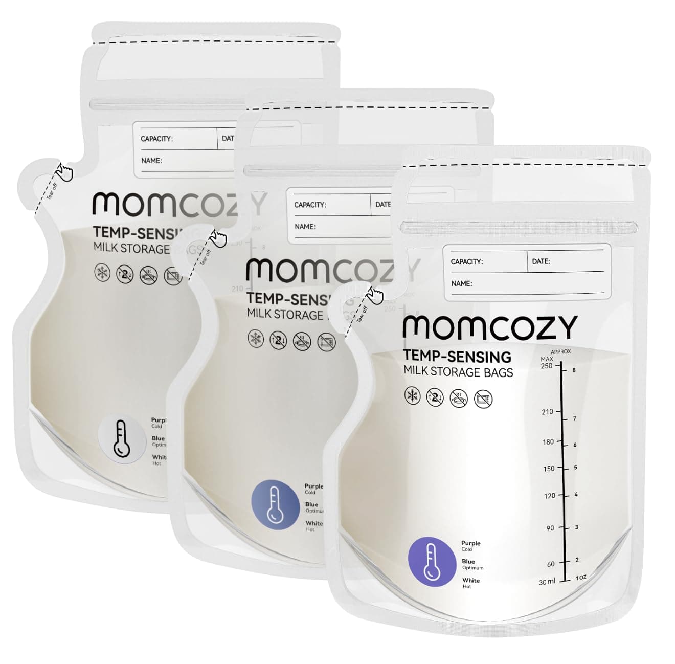 Momcozy Temp-Sensing Milk Storage Bags 8oz
