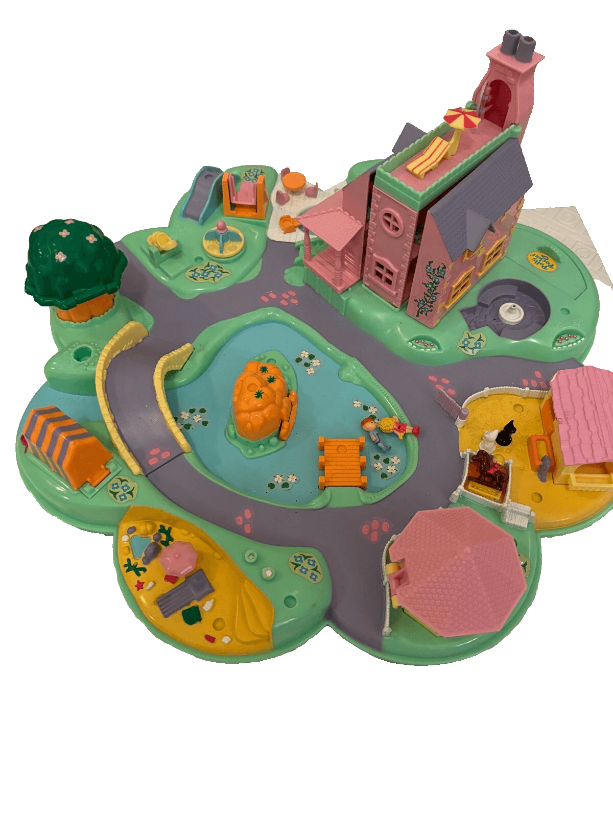 Vintage Polly Pocket Dream World #3 with 4 Dolls and 5 Accessories