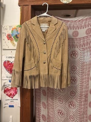 Telluride Western Style Leather Jacket With Fringe