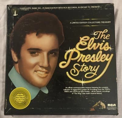 Vintage Elvis Prestley RCA Story 5-LP Complete Box Set Collection 1977