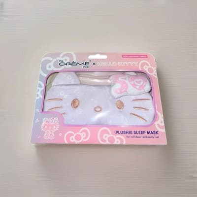 The Crème Shop Hello Kitty 50th Anniversary Plush Sleep Mask Plushie NEW NIB!!!