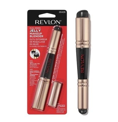 Revlon Dual-Ended Jelly Makeup Blender & Silicone Applicator ALL-IN-ONE Flawless