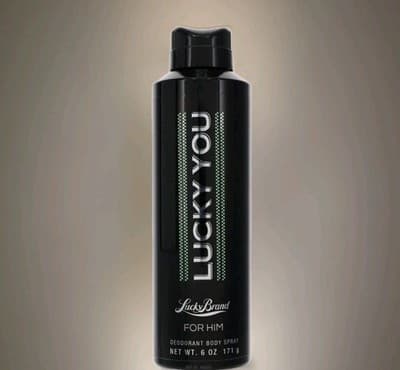 Lucky You For Him Deodorant Body Spray 6 Oz Men's Fragrance Fresh Scent New NWOB