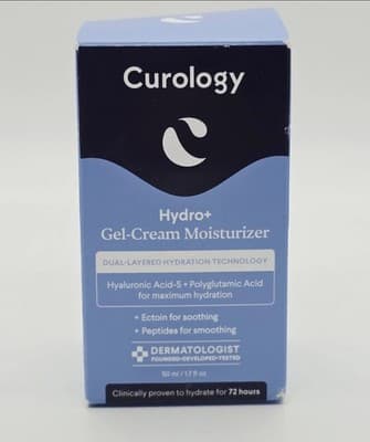 Curology Hydro+ Gel Cream Moisturizer 1.7oz Hydrating Face Cream Sealed NEW NIB!