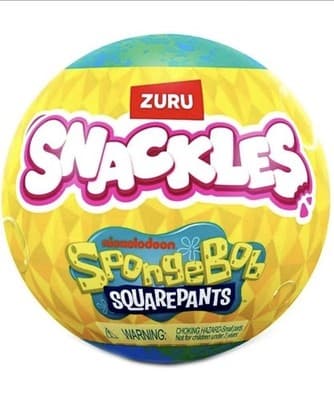 Snackles SpongeBob SquarePants 5" Mystery Plush Blind Capsule Sealed NEW Toy NIP