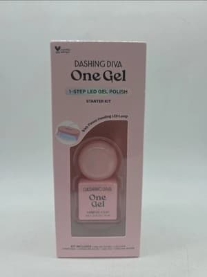Dashing Diva One Gel Color Starter Kit Aristocrat 8pc LED Lamp Manicure NEW NIB!