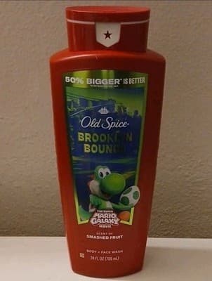 Old Spice Super Mario Bros Movie Brooklyn Bounce Body Face Wash 24oz NEW Yoshi!!