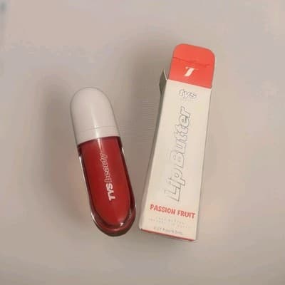 TVS Beauty Lip Butter Lip Gloss Passion Fruit Shea Butter Red 0.21oz NEW NIB!!