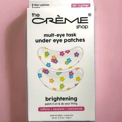 The Crème Shop Mult Eye Task Brightening Under Eye Patches 3 Count NIB NEW!!!
