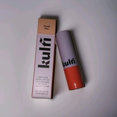 Kulfi Heirloom Satin Lipstick Khadi Kiss 0.11oz 3g NIB Rare Shade Box Damage