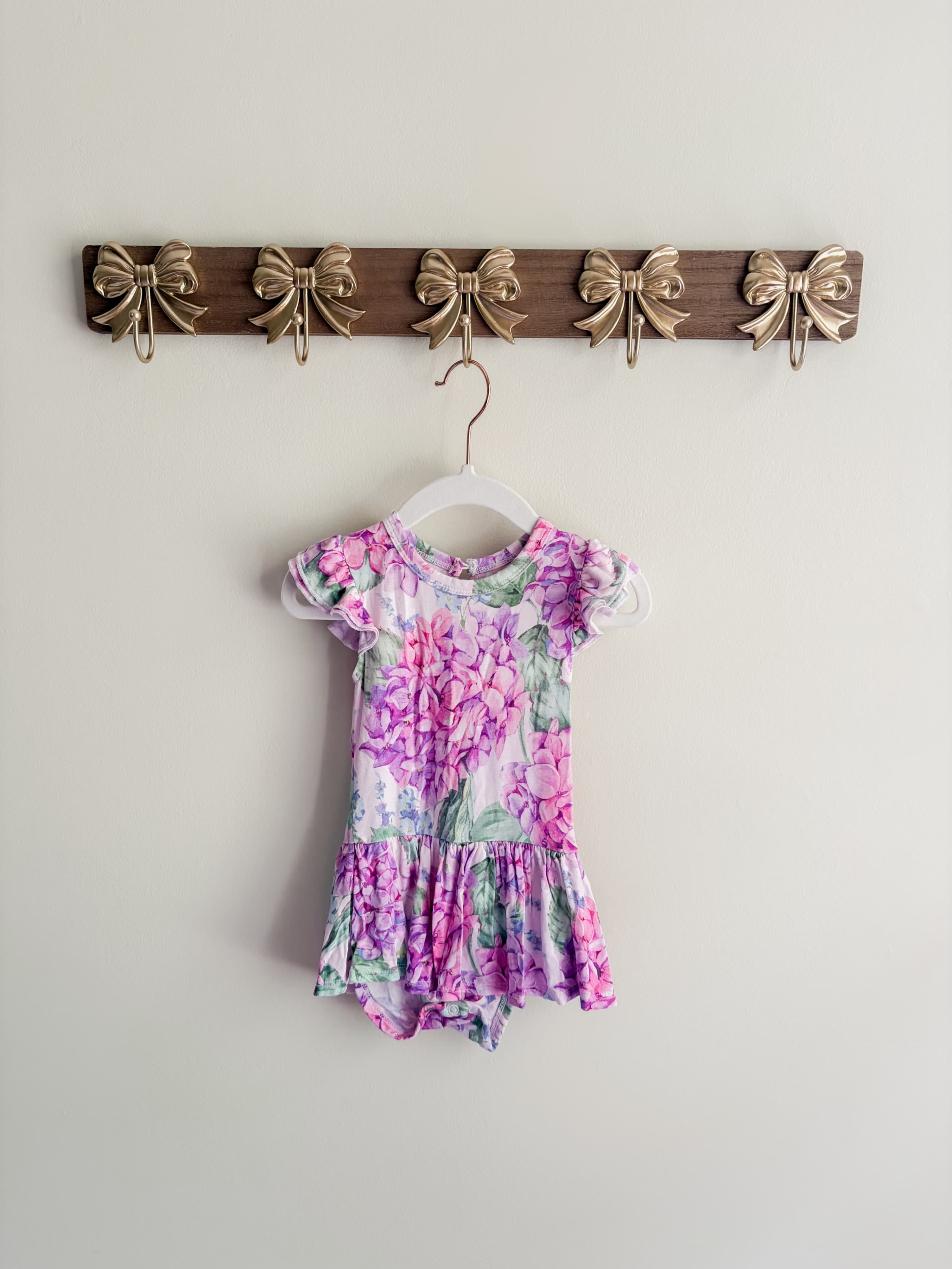 Little Bum Bums size 12-18 months Floral Ruffle Baby Romper