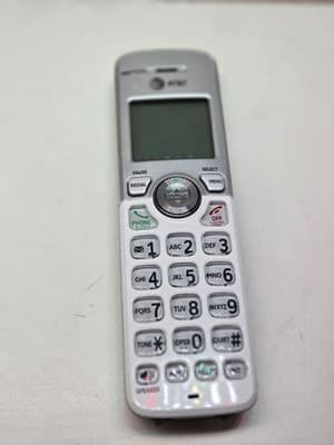 AT&T EL52319 EL52219 EL52119 Replacement White Silver Handset with Battery