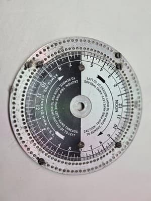 Vintage Aemco Mechanical Timer Dial 24-Hr Left Hand Thread Parts/Restoration