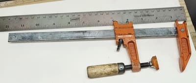 VINTAGE JORGENSEN 3908 8" HEAVY DUTY BAR CLAMP - VGC - USA