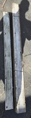 5 Reclaimed, 125 Year OLD New England BARN WOOD (4) 60"x4"x.9" & (1) 54"x4"x.9"