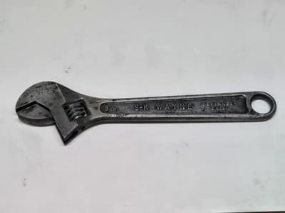Vintage SK Wayne 8” Adjustable Wrench Defiance Ohio USA
