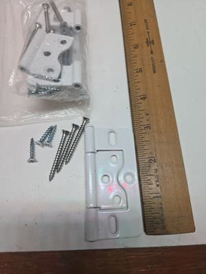 4pc 3"x2.25" Iron Flush Door Hinges for Cupboard Wardrobe Cabinet Louvre Doors