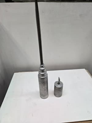 Vintage RARE 12" & 3" Steel/Aluminim Screwdriver Set Unique Knurled handles