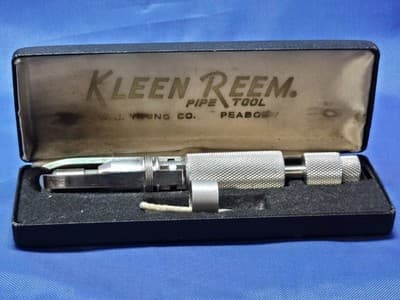 Vintage Kleen Reem Pipe Tool Reamer Cleaner W.J. Young Co Peabody MA With Case