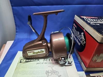 Vintage Garcia Kingfisher GK-12 Spinning Reel With Paperwork & Box