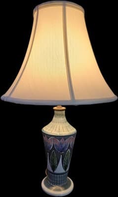 Vintage Tilgmans Keramik Table Lamp Marian Zawadzki Mid Century Modern Sweden