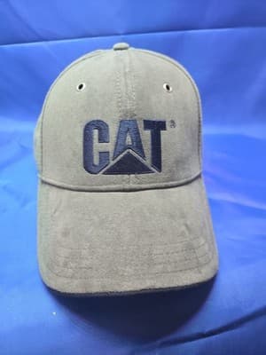 CAT Caterpillar Men's Hat Cap Olive Embroidered Navy Logo