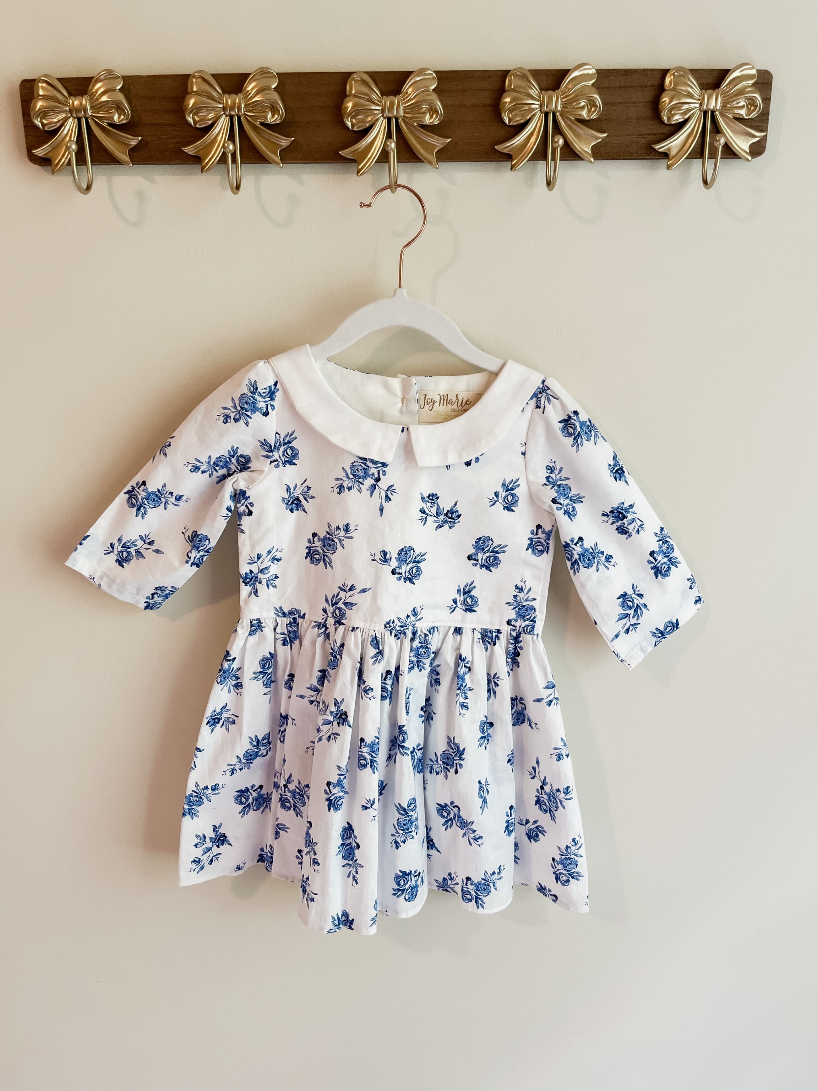 Joy Marie Girls' size 3T Floral Dress with Peter Pan Collar