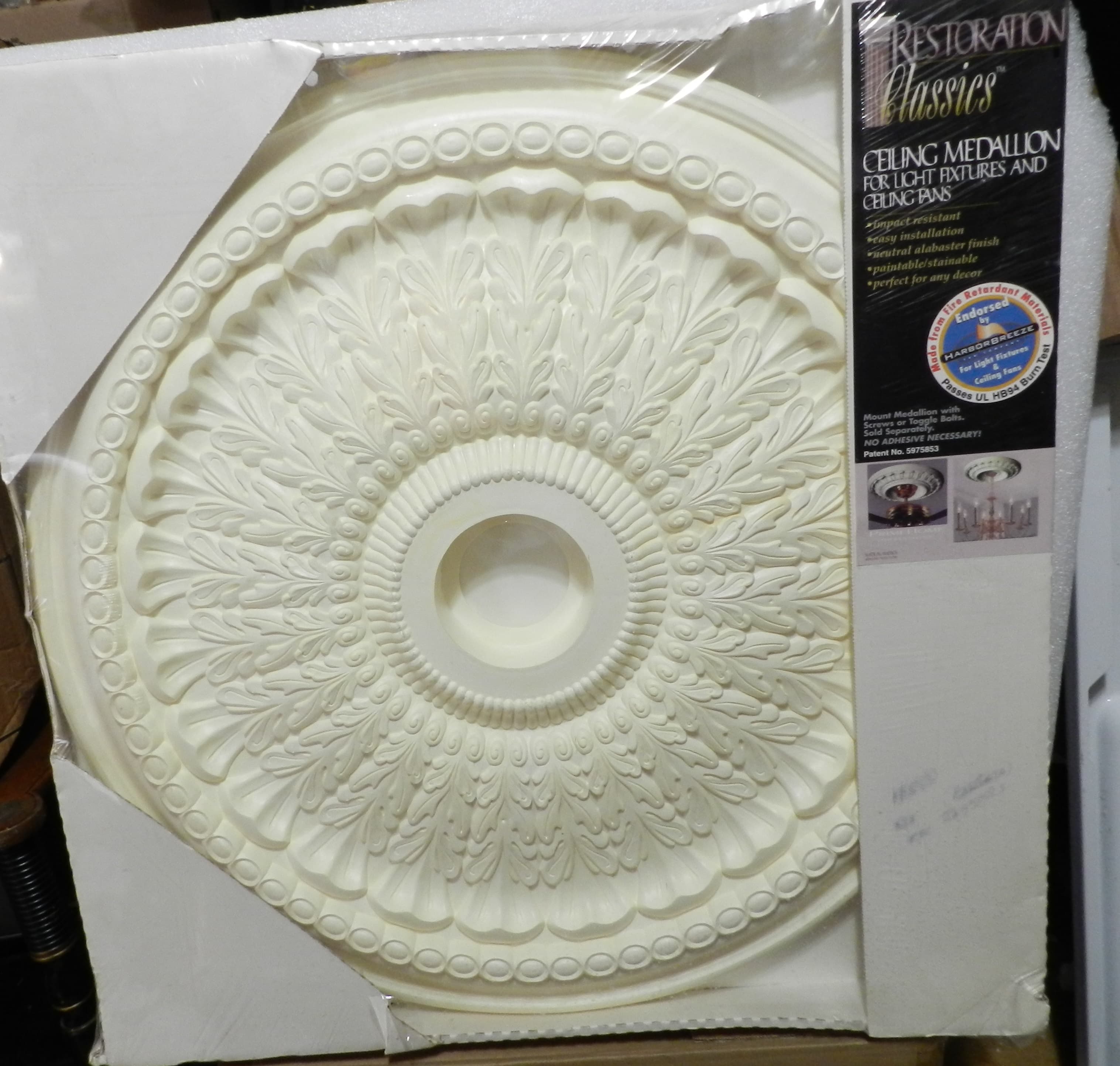 Restoration Classics Ceiling Chandelier Medallion 27" (N88JJ)