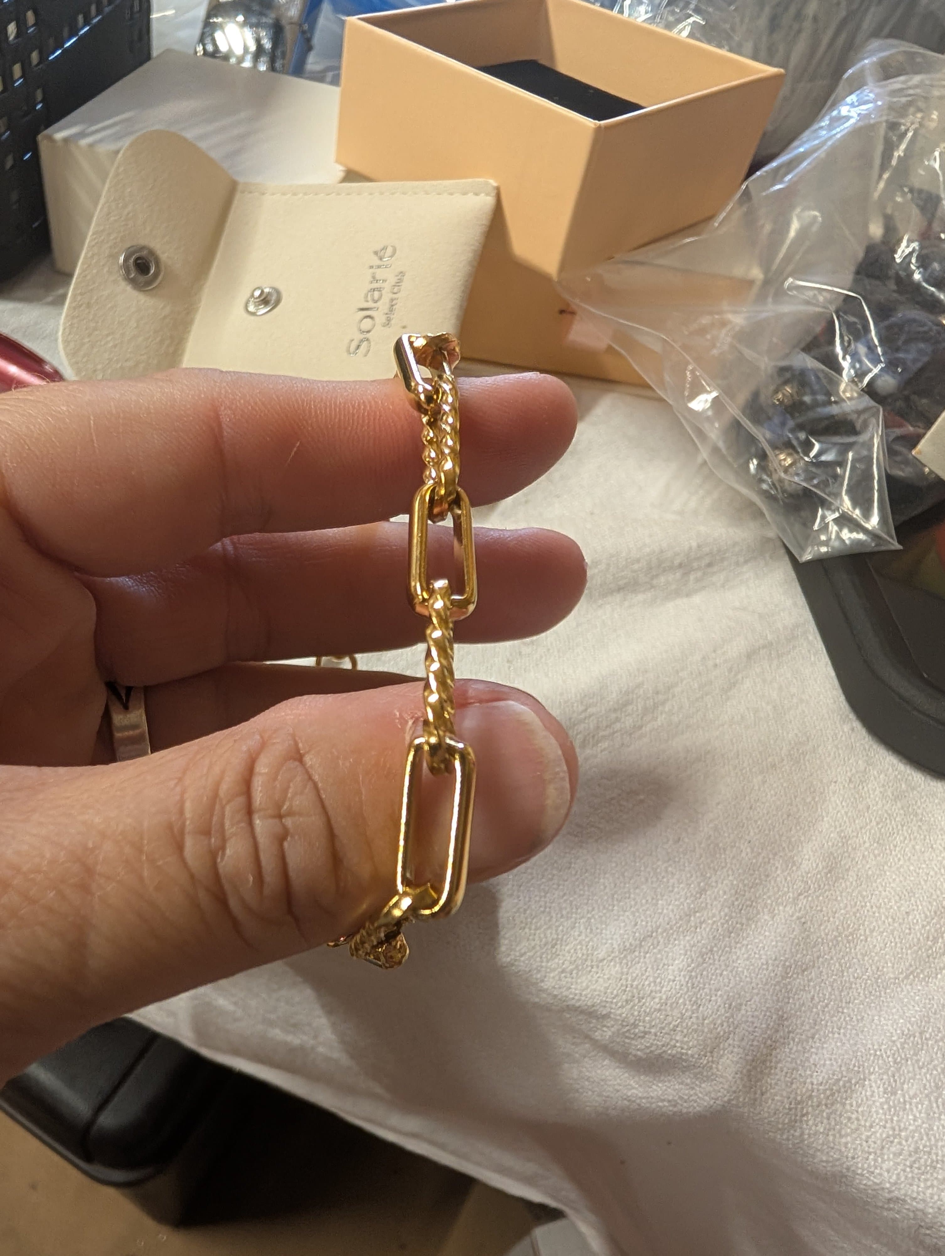 Solarie Gold-Tone Chain Bracelet