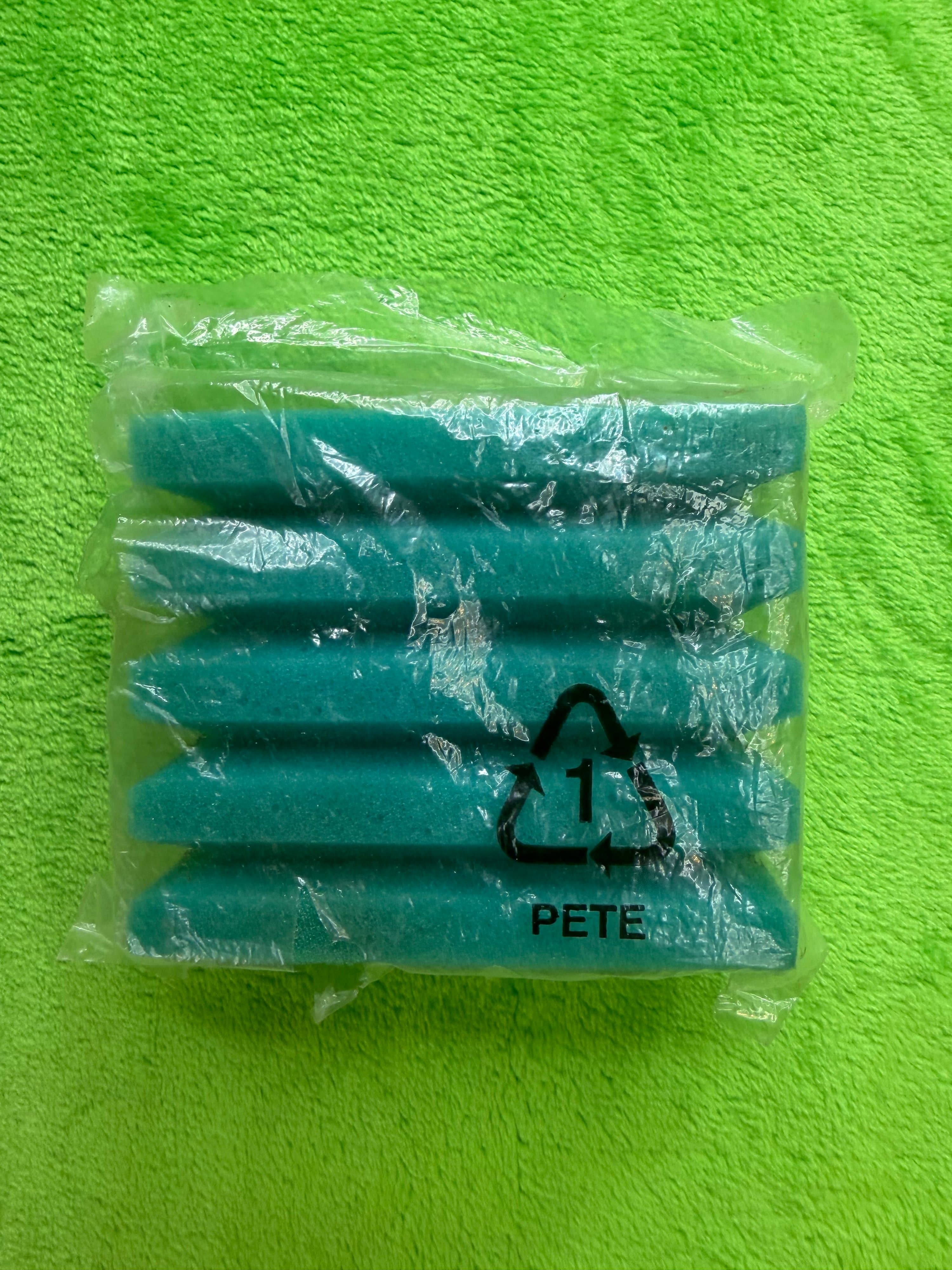 New Dual-Layer Aquarium Filter Sponge Teal + Black Mechanical Bio Single Piece