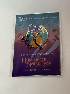 Disney Pin D23 The Hunchback Of Notre Dame Clopin 25th Anniversary LE 1750