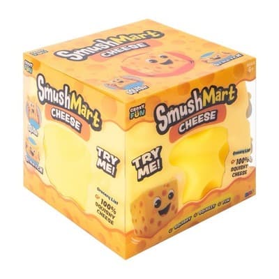 RMS Crazy Fun SmushMart Cheese 5" Squishy Viral TikTok Sensory Fidget Toy