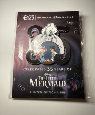 Disney Pin D23 The Little Mermaid 35th Anniversary Ursula Eric LE 1500