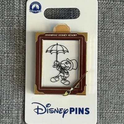 Jiminy Cricket Slider Pin – Pinocchio – Shanghai Disney Resort