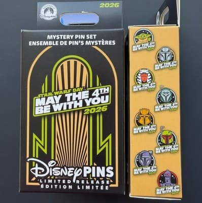 Star Wars Day ''May the 4th Be With You'' 2026 Mystery Pin Blind Pack – 2-Pc.