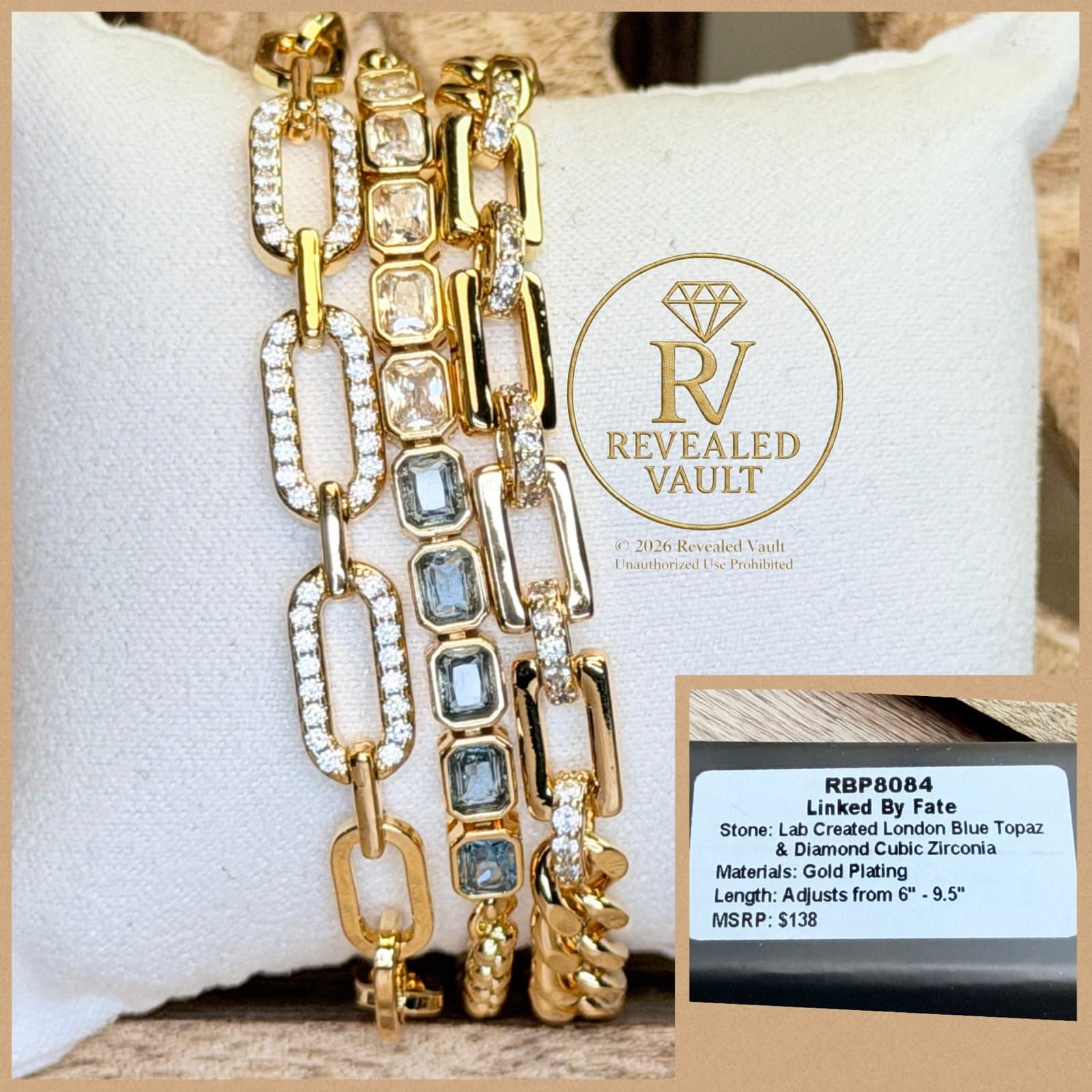 Bomb Party Linked By Fate Luxe Layer Bracelets