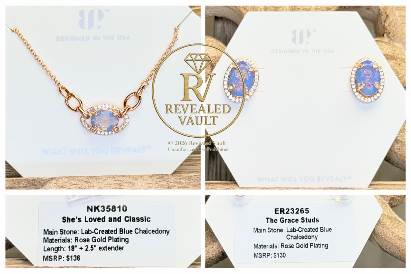 Bomb Party She's Loved and Classic & The Grace Studs OG