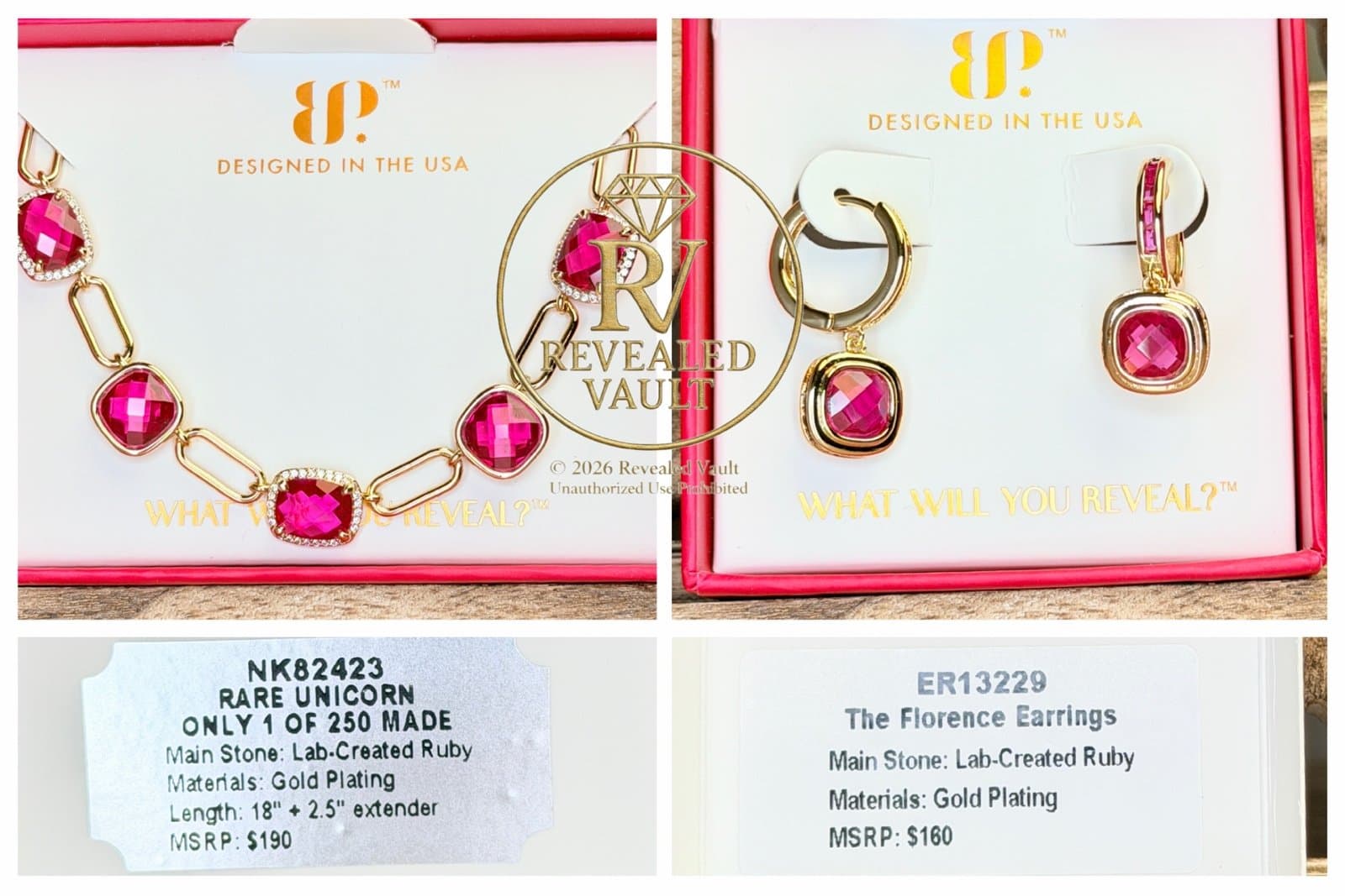 Bomb Party Rare Unicorn Only 1 of 250 Made & The Florence Earrings July Birthd