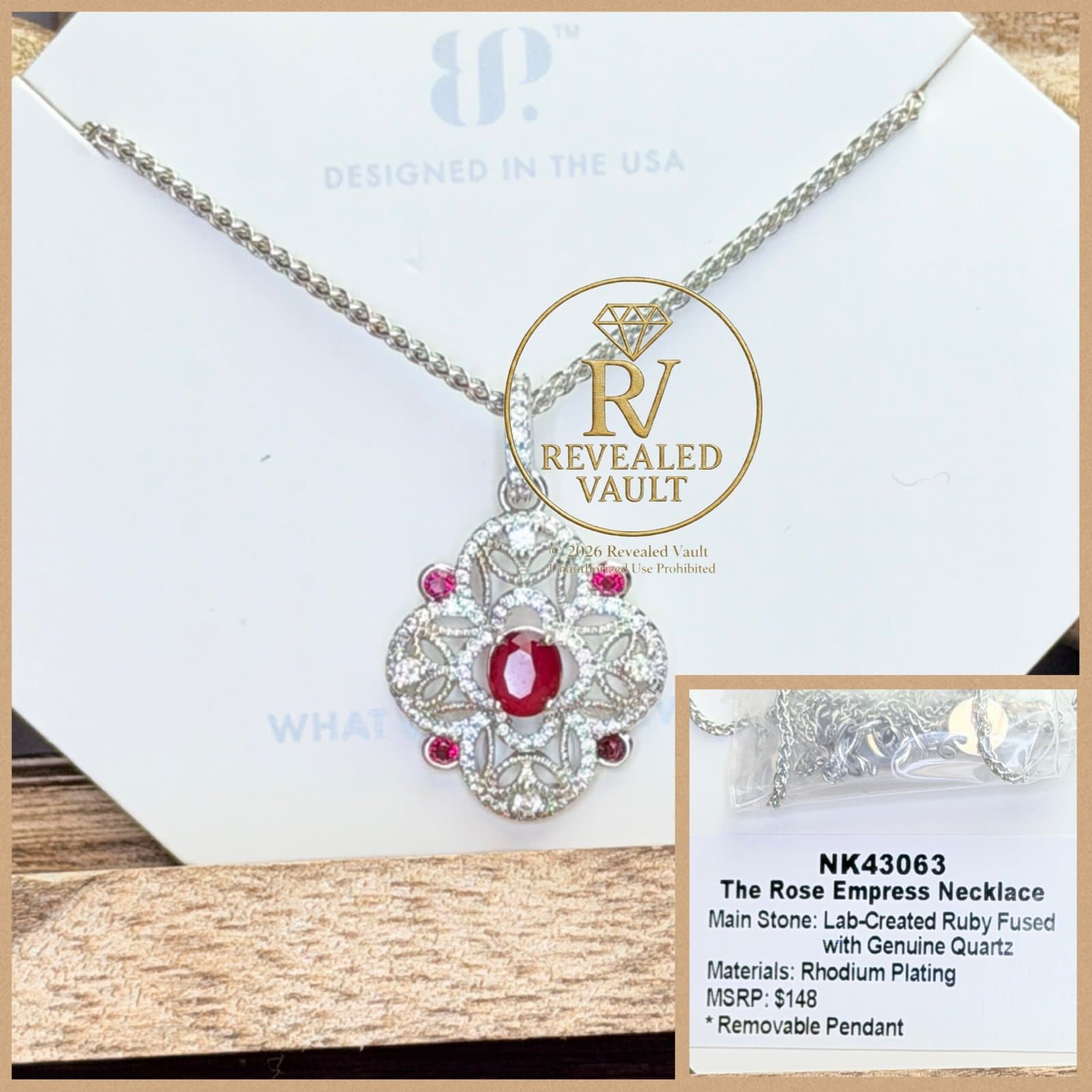 Bomb Party The Rose Empress Necklace OG