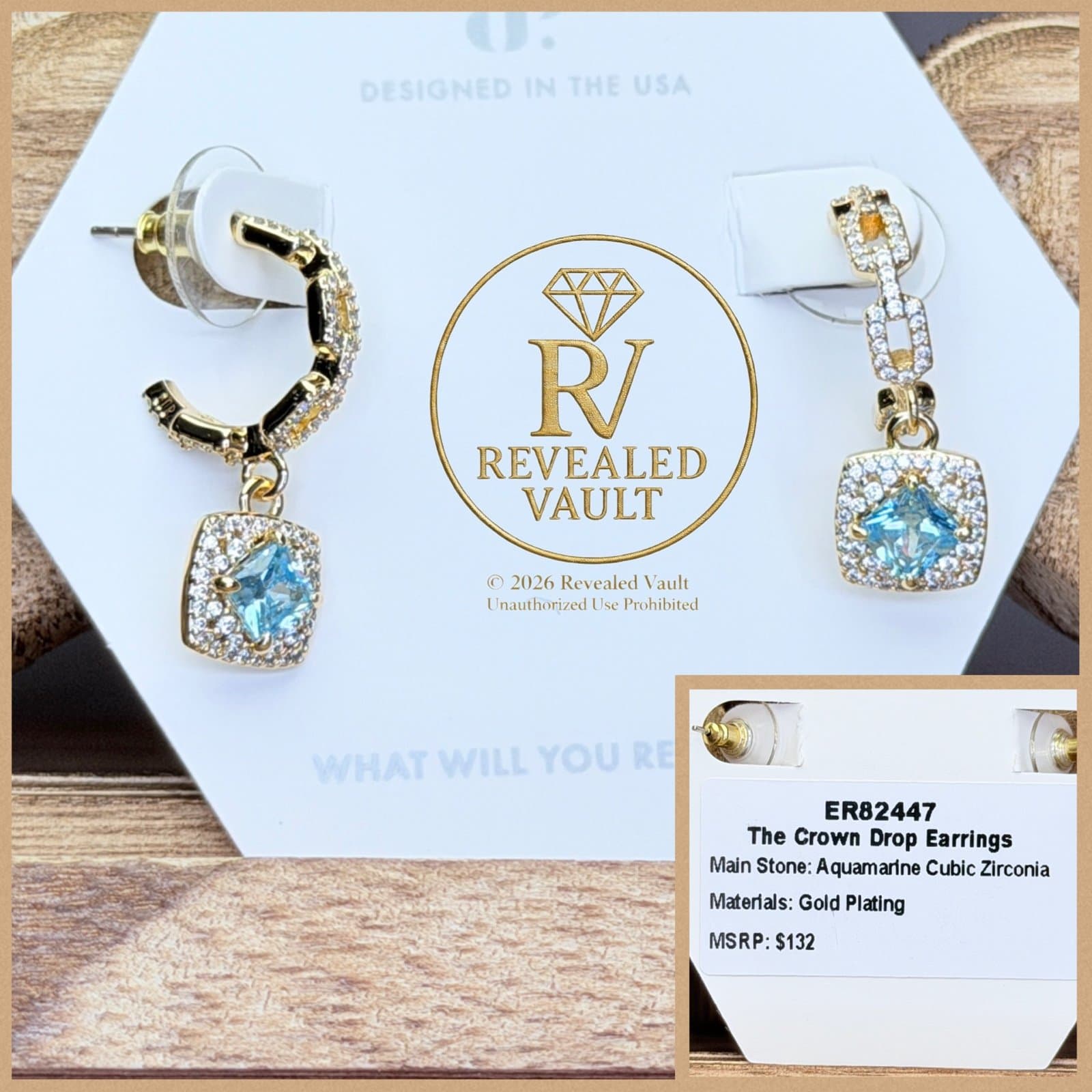 Bomb Party The Crown Drop Earrings OG